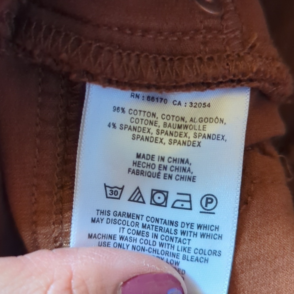 Pilcro & The Letterpress Anthropologie Brown Corduroy Skinny Jeans Size 26 - Picture 8 of 8
